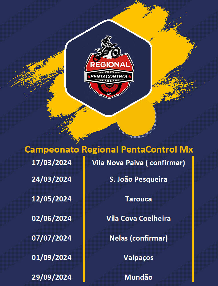 Calendário Campeonato Regional PentaControl MX 2024