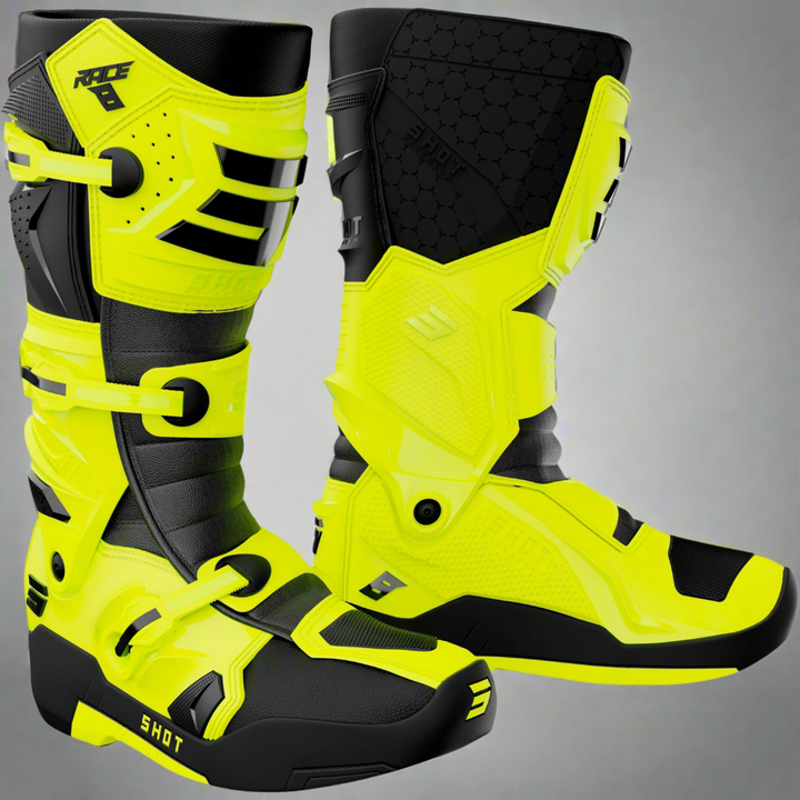 BOTAS SHOT RACE 8 - AMARELO NEON
