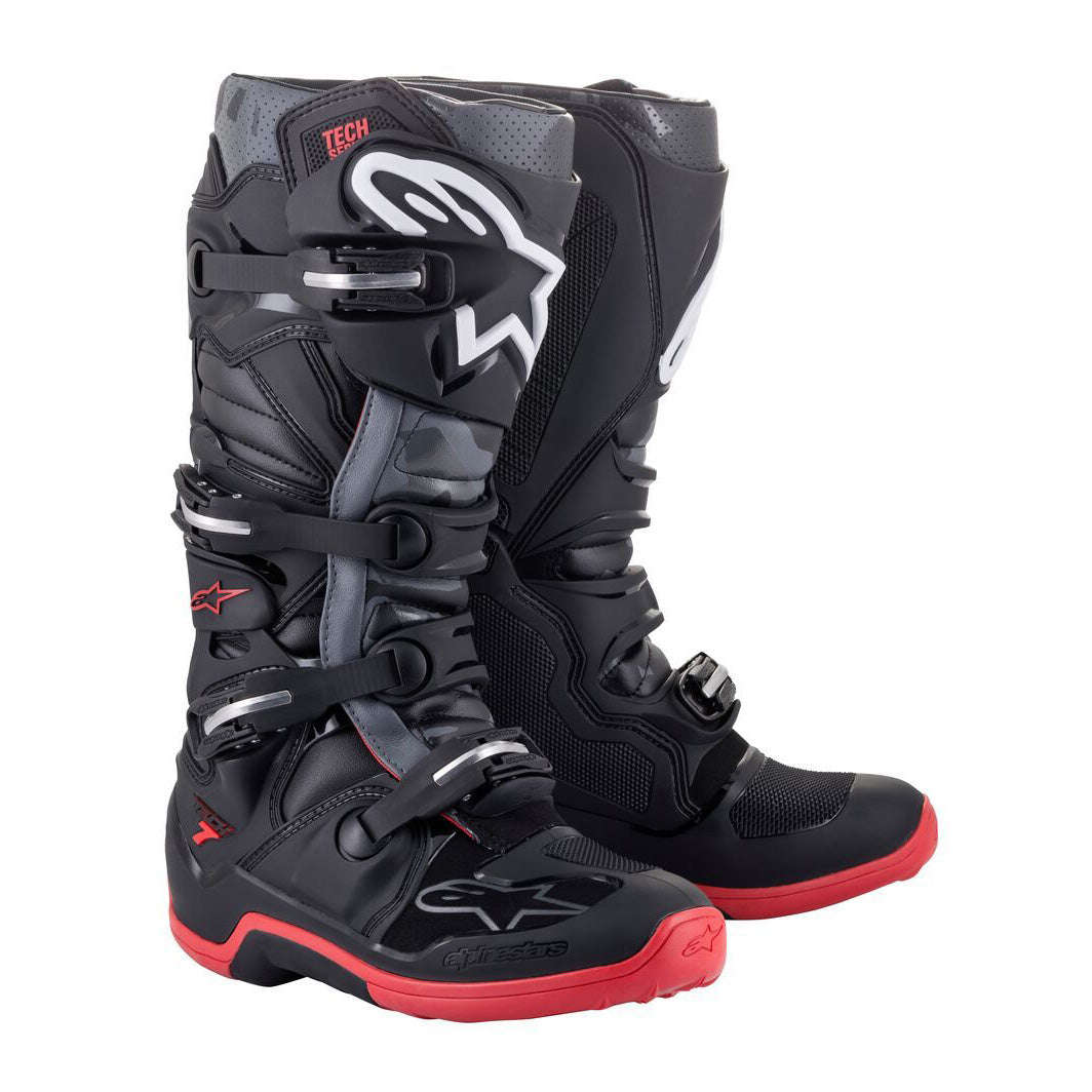 ALPINESTARS TECH BOOTS BLACK/GREY/RED