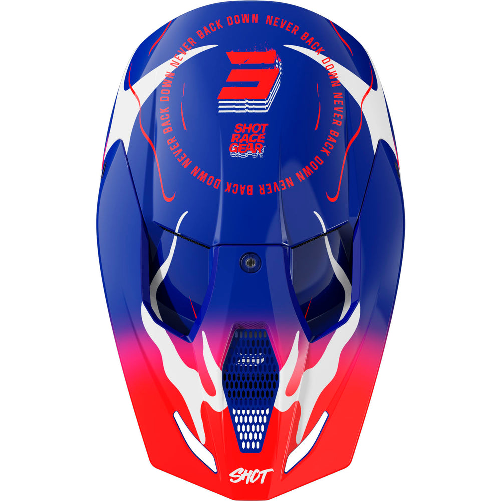 capacete-crianca-shot-furious-kid-beast-blue-red-glossy-top