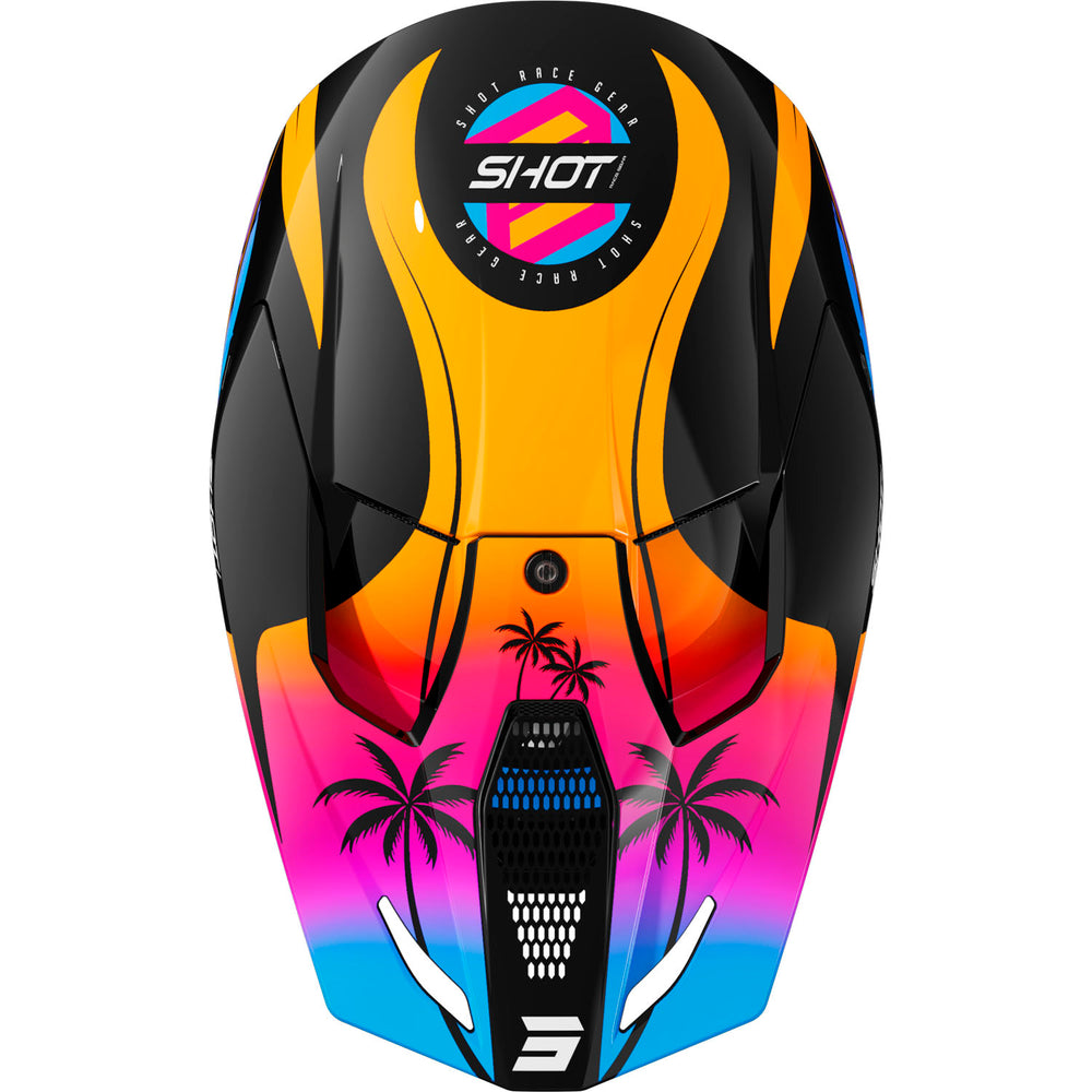 capacete-crianca-shot-furious-kid-miami-orange-glossy-top