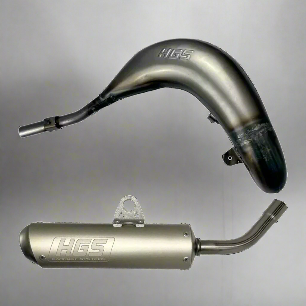 SISTEMA COMPLETO DE ESCAPE HGS KTM SX 85 / HUSQVARNA TC 85 / GASGAS MC 85 2025-2026