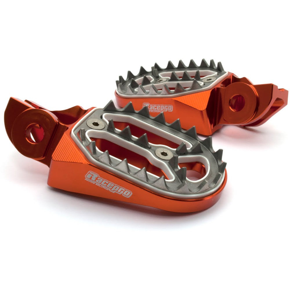 RACEPRO OFF-ROAD FOOTPEGS ORANGE – GASGAS / HUSQVARNA / KTM