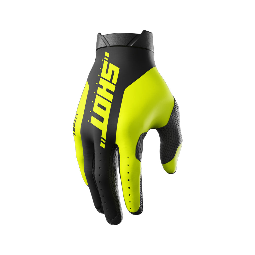 SHOT LITE PRO HANDSCHUHE NEONGELB – Team Mx AG57