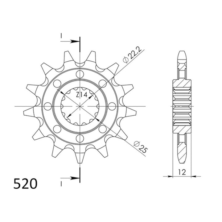 front-sprocket-supersprox-cst715-gasgas-sherco-details