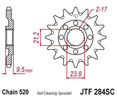 front-sprocket-jt-sprockets-sf-honda-cr-250-1988-2008-crf-450-2002-2018-jtf284sc-details