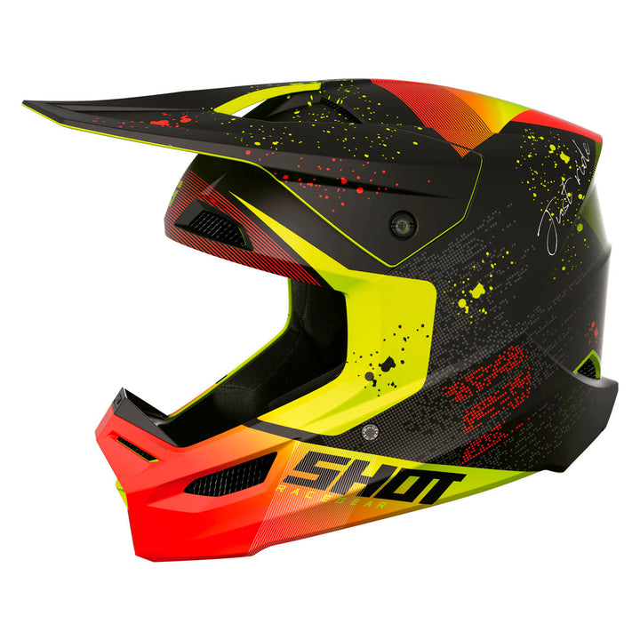 CASCO SHOT FURIOUS MATRIX ROJO MATE