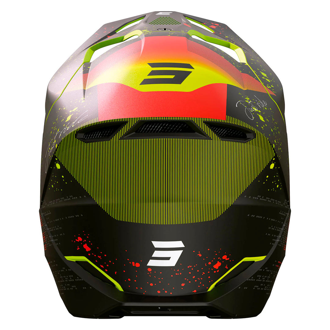 CASCO SHOT FURIOUS MATRIX ROJO MATE