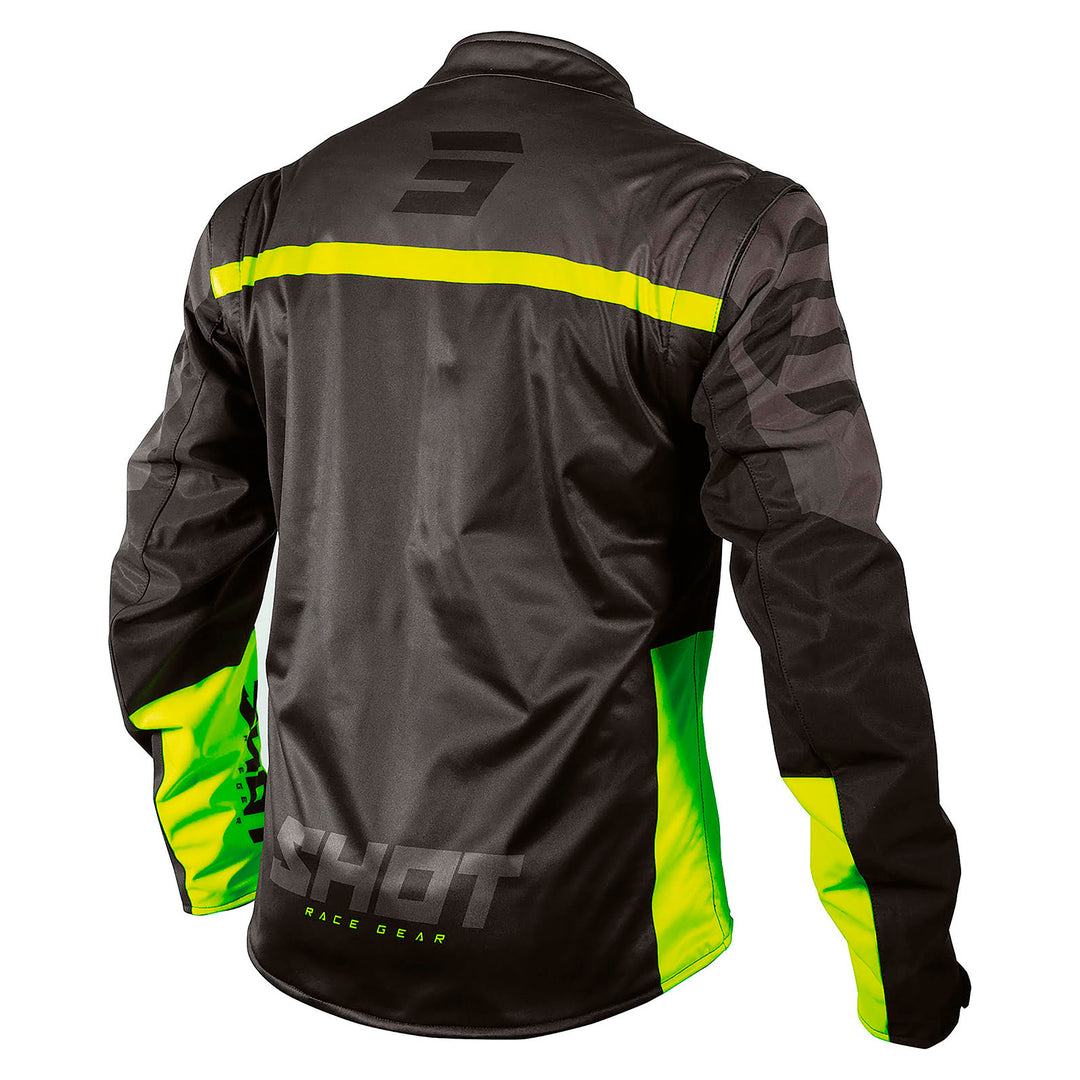 CASACO SHOT SOFTSHELL LITE 2.0 PRETO / AMARELO NEON