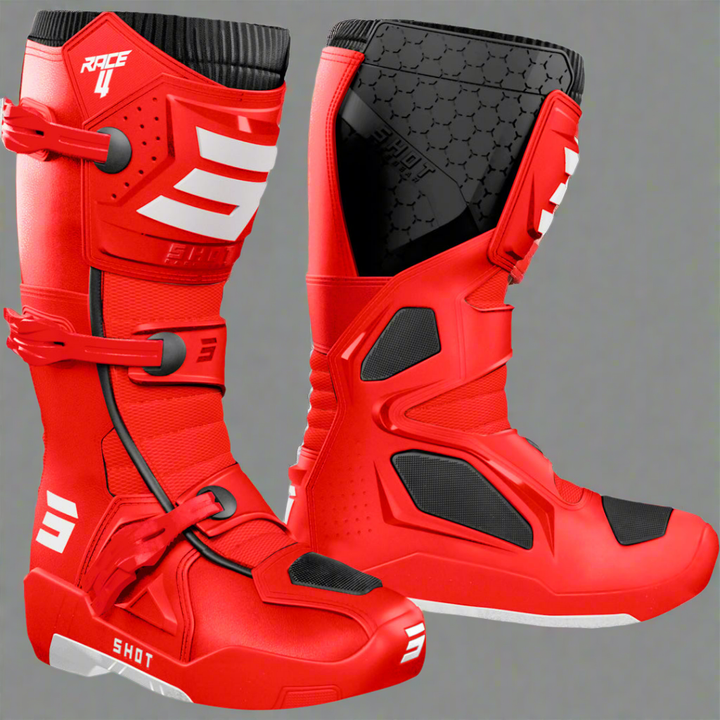 SHOT RACE 4 BOOTS - RED