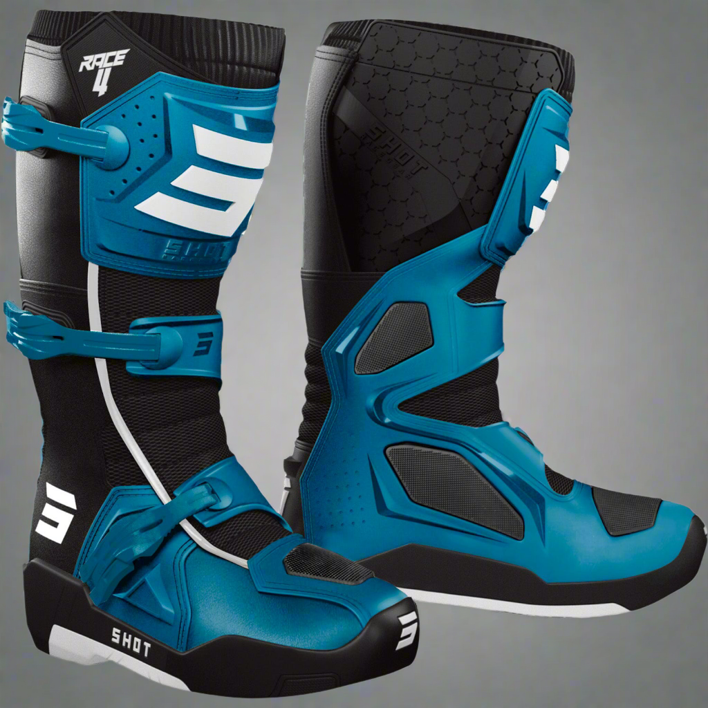 SHOT RACE 4 BOOTS - BLUE – Team Mx AG57
