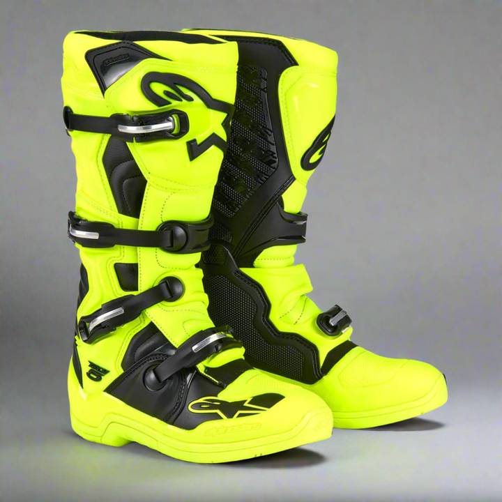 ALPINESTARS TECH 5 BOOTS FLO YELLOW/BLACK