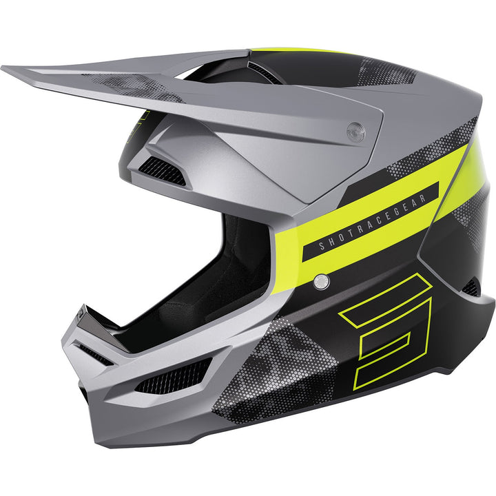 capacete-shot-furious-patrol-cinza-amarelo-neon-mate
