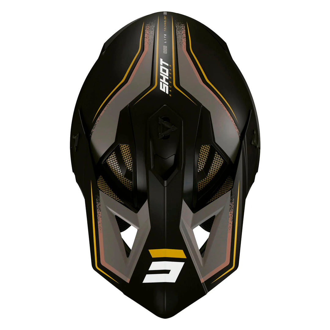 capacete-shot-lite-prism-preto-dourado-mate-top