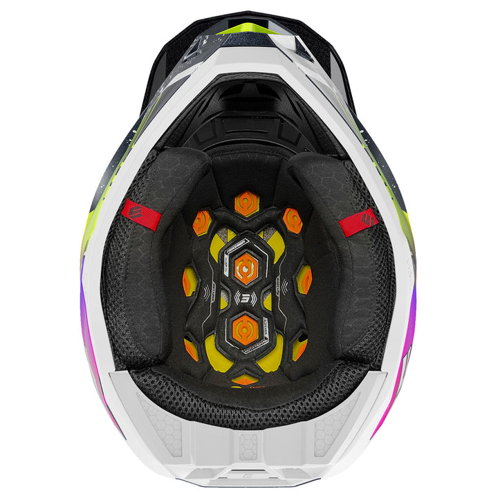SHOT LITE HELMET RACING BLUE NEON YELLOW PEARLY