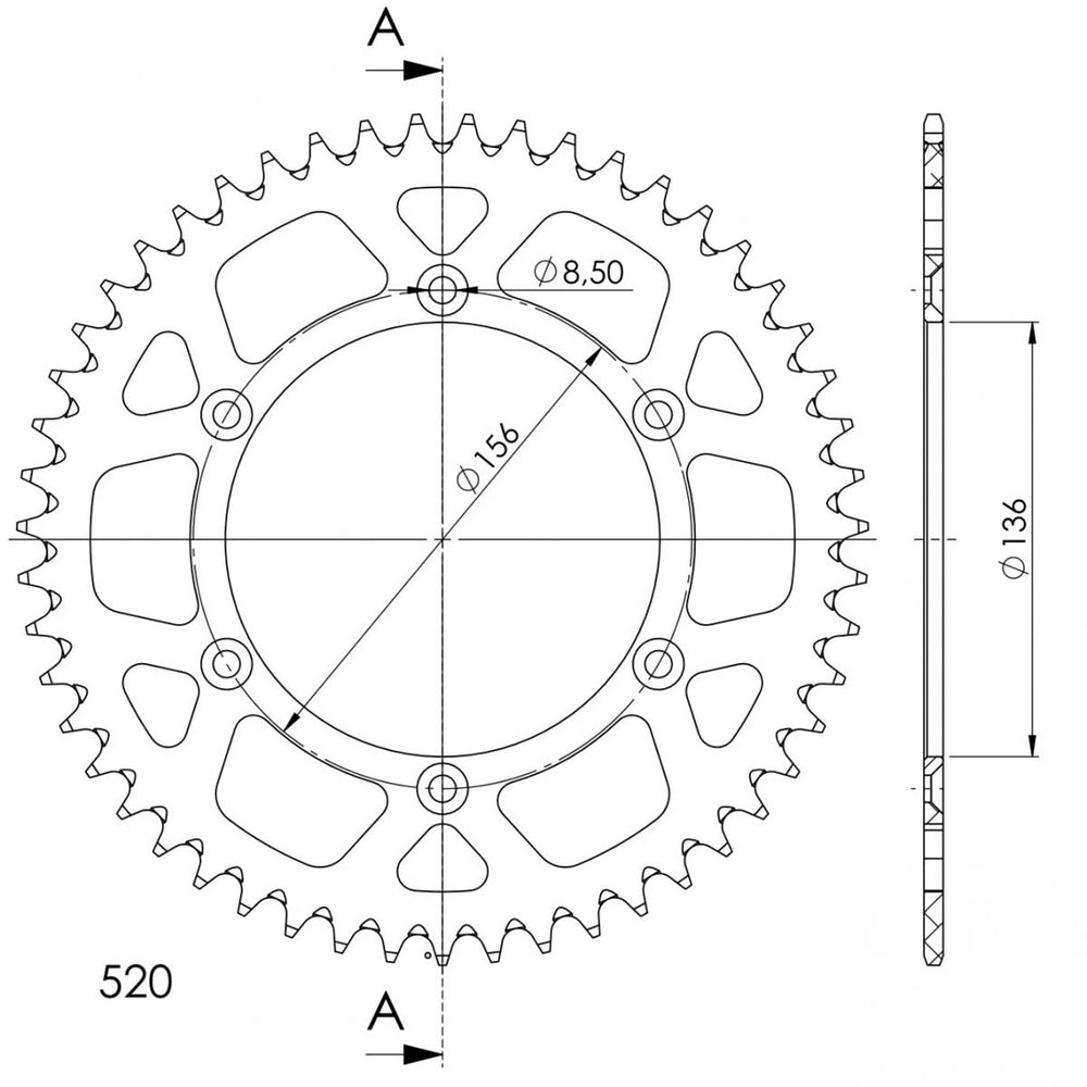 cremalheira-aluminio-supersprox-husqvarna-sherco-beta-ral1512