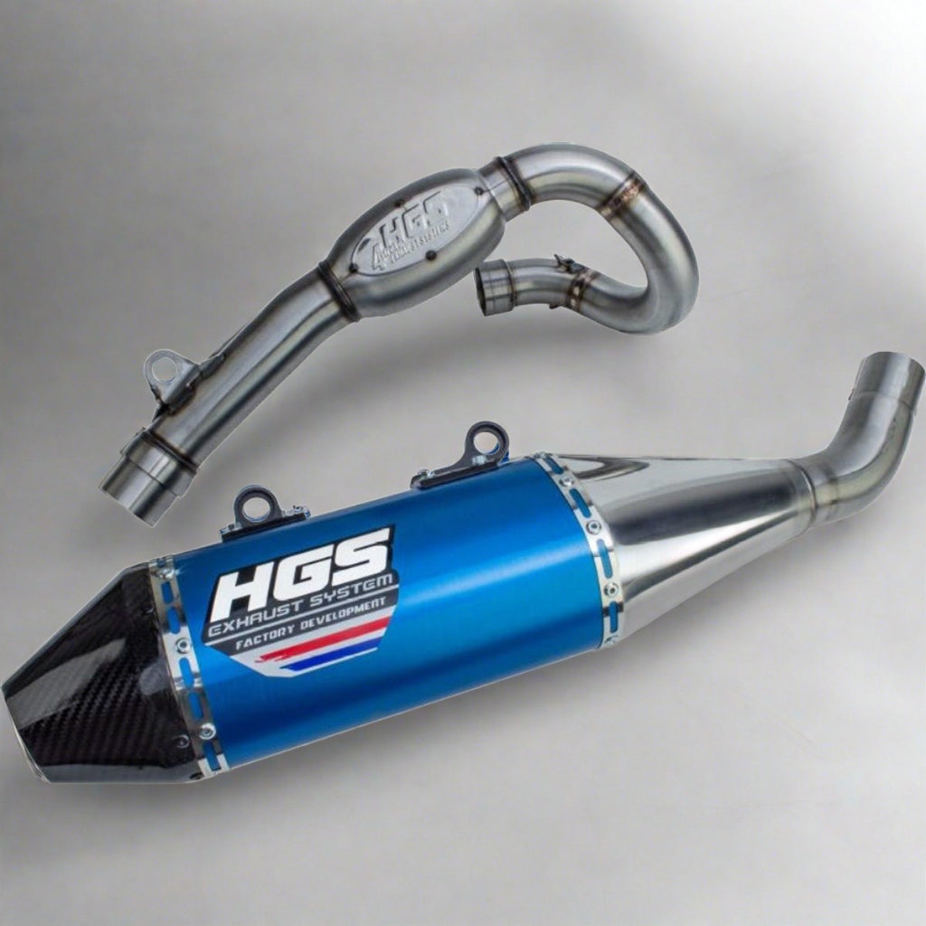 HGS STAINLESS EXHAUST BLUE/CARBON YAMAHA YZ 450F 2023-2025 – Team
