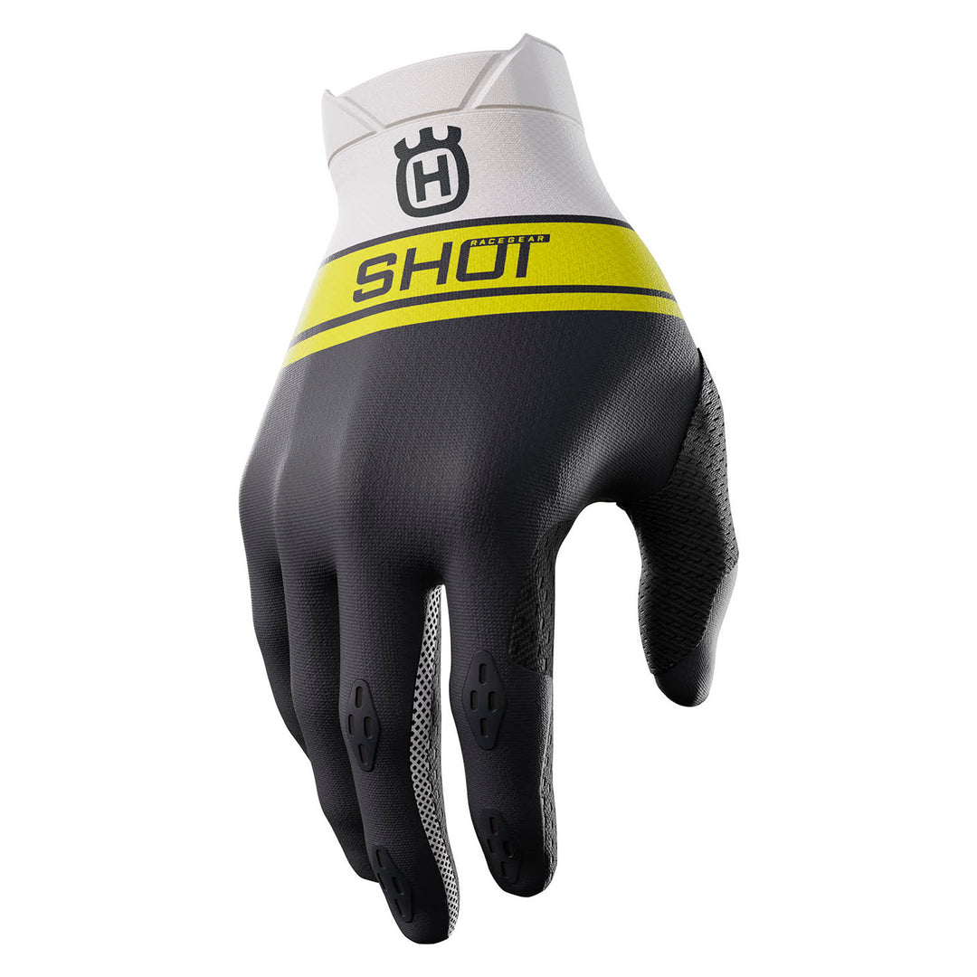 SHOT LITE HUSQVARNA SCHWARZE HANDSCHUHE