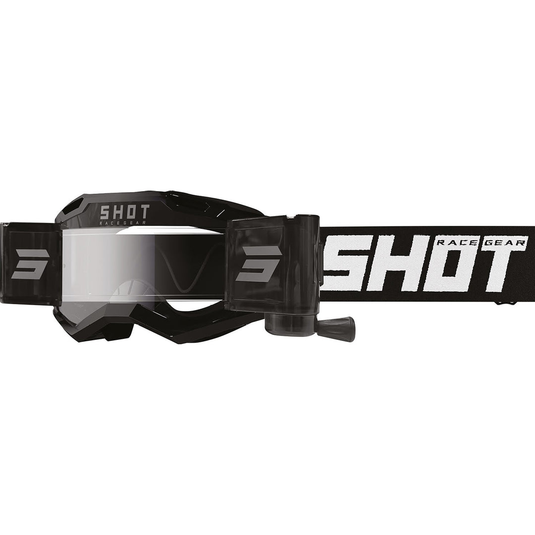 SHOT ASSAULT 2.0 SOLID BLACK GOGGLES WITH ROLL-OFF – Team Mx AG57