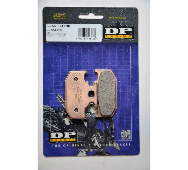 PASTILLAS DE FRENO TRASERO DP BRAKES SINTERIZADAS PRO-MX SDP315