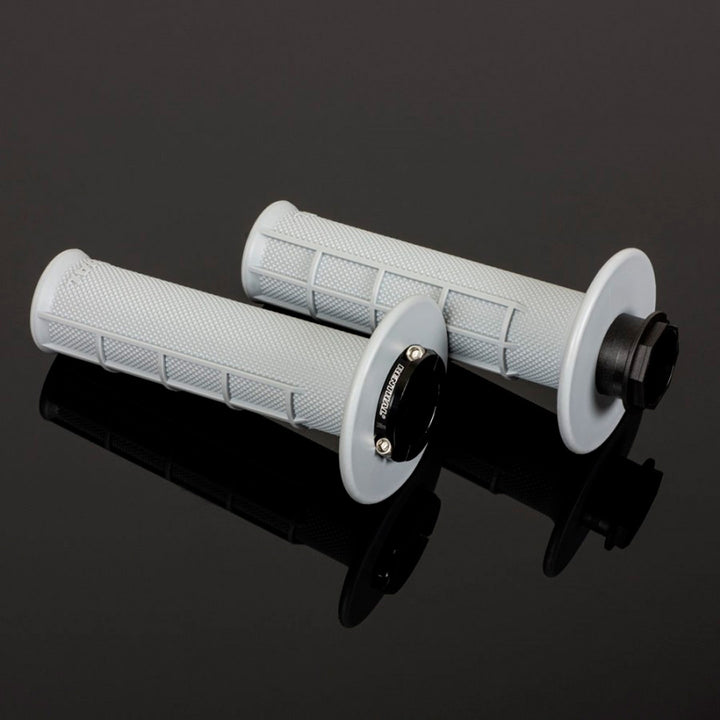 PUNHOS RENTHAL MX LOCK-ON HALF WAFFLE MACIO CINZENTO